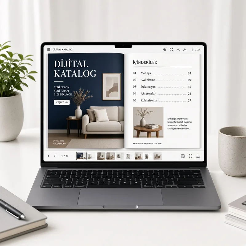 Flipbook ve interaktif PDF katalog kullanım senaryoları